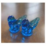 Pair of Bluebirds of Happiness Signed by Leo Ward