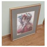 Framed Art Print "Girl in Red Hat"