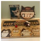 Cat rug,,signs & Toys