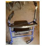 Drive  upright walker with brakes and seat clean