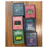 Lot of 6 vintage Atari games