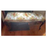 42x17x18inches tall Floral Bench