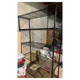 5 Shelf Black Wire Storage 18" x 36" x 72"
