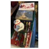 Bin of Christmas Wrapping Paper
