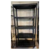 5 Shelf Plastic Storage Shelf 17" x 36" x 72" H