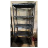 5 Shelf Plastic Storage Unit 18" x 36" x 72" H