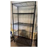 5 Shelf Black Wire Storage Rack 18" x 36" W x 72"