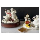 COCA COLA POLAR BEARS 6" x 4" and 5" x 3"