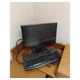 Computer Monitor and Keyboard