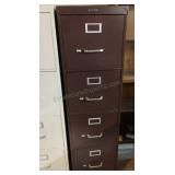4 Drawer Metal Filing Cabinet 52x15x27