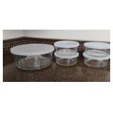 Glass Food Storage Bowls - Serving Bowl & 4 Side