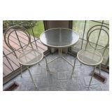 Metal Patio Garden Table and Chair Set