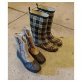 Ladies Rain Boots/Assorted  Size 7