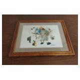 Framed Norman Rockwell Foil Art 19x23