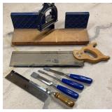 Hand Saw, Chisels & Miter Saw