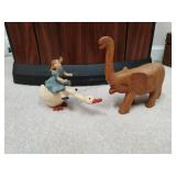 Wood Carved Elephant and More