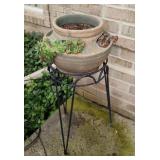 Pottery Planter w/Stand