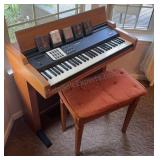 Lowrey Genius elec Organ AS IS NEEDS REPAIR