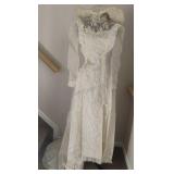 Vintage Wedding Dress w/Hat