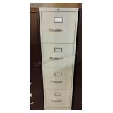4 Drawer Metal Filing Cabinet 52x15x27