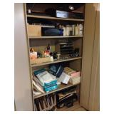 Basement Cabinet Office Supplies Contents