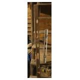 Two levels. One wooden 4-ft, and one