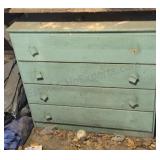 Wood 4-drawer dresser. Missing 2 knobs. 36x41x18.