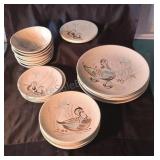 Red wing pottery of Minnesota. Bobwhite pattern.