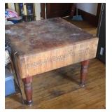 Vintage Butcher block. 27ï¿½x35x35.