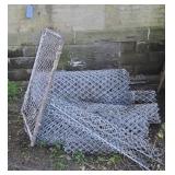 Chain link fencing and gate. 4ft tall. Length