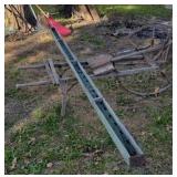 Antique wheelbarrow seeder. Needs restoration.