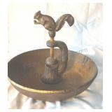Antique Hubley Cast iron nut bowl with screw