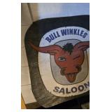 Bull Winkles Saloon sign. 34x37.