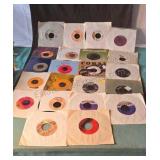 45rpm records. Various artists including Eric