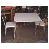 Vintage Costco card table and 2 chairs.