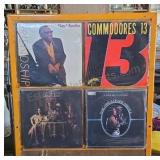LPs. Ray Charles, The Commodores, The Pointer
