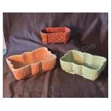 Vintage UPCO ceramic planters.