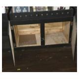 LP display rack with storage underneath. LPS NOT