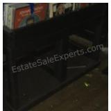LP display rack with storage underneath. LPS NOT