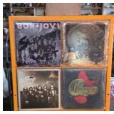 LPs. Bon Jovi, Canned Heat, Point Blank, and