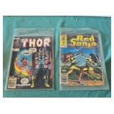 Marvel Comics. Thor and Red Sonja. In protective