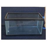 Glass aquarium. 15 gallon with screen cover for