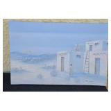 original southwestern-style oil painting on