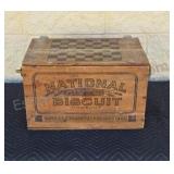 National Biscuit Co. Wooden storage box. 11x18x12.