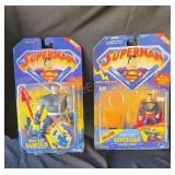 Kenner Superman series action figures.