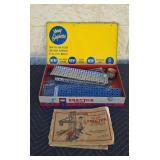 Vintage Gilbert Erector set metal storage box.