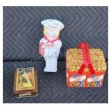 Advertising tins, Coca Cola, Campbell soup and