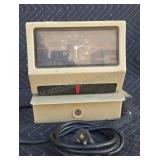 Simplex manual time clock. Untested