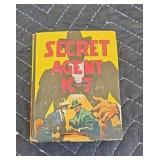 Vintage Saalfield kids reader. "Secret Agent