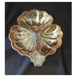Vintage iridescent marigold carnival glass